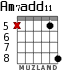Am7add11 для гитары - вариант 4