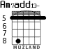 Am7add13- для гитары - вариант 6