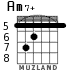 Am7+ для гитары - вариант 3