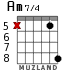 Am7/4 для гитары - вариант 4