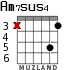 Am7sus4 для гитары - вариант 4
