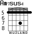 Am7sus4 для гитары - вариант 7