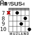 Am7sus4 для гитары - вариант 9