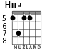 Am9 для гитары - вариант 4