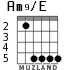 Am9/E для гитары - вариант 3