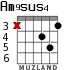 Am9sus4 для гитары - вариант 3