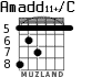 Amadd11+/C для гитары - вариант 5