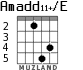 Amadd11+/E для гитары - вариант 2