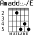 Amadd11+/E для гитары - вариант 3