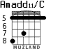 Amadd11/C для гитары - вариант 6