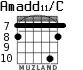 Amadd11/C для гитары - вариант 7