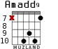 Amadd9 для гитары - вариант 6