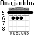 Amajadd11+ для гитары - вариант 3