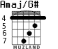 Amaj/G# для гитары - вариант 4