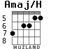 Amaj/H для гитары - вариант 3