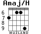 Amaj/H для гитары - вариант 4