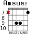 Amsus2 для гитары - вариант 6
