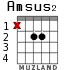 Amsus2 для гитары - вариант 1