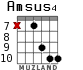 Amsus4 для гитары - вариант 6