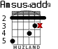 Amsus4add9 для гитары - вариант 2