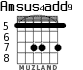 Amsus4add9 для гитары - вариант 5