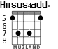 Amsus4add9 для гитары - вариант 6