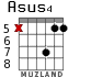 Asus4 для гитары - вариант 4