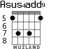 Asus4add9 для гитары - вариант 6