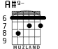 A#9- для гитары - вариант 3