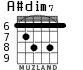 A#dim7 для гитары - вариант 4