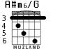 A#m6/G для гитары - вариант 5