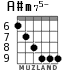 A#m75- для гитары - вариант 3