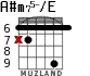 A#m75-/E для гитары - вариант 3