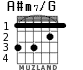 A#m7/G для гитары - вариант 1