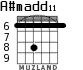 A#madd11 для гитары - вариант 2