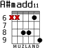A#madd11 для гитары - вариант 3