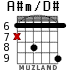 A#m/D# для гитары - вариант 3