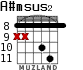 A#msus2 для гитары - вариант 3