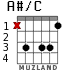 A#/C для гитары - вариант 2
