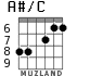 A#/C для гитары - вариант 5