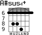 A#sus4+ для гитары - вариант 2