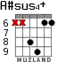 A#sus4+ для гитары - вариант 3