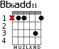 Bb6add11 для гитары - вариант 1