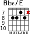 Bb6/E для гитары - вариант 6
