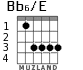 Bb6/E для гитары - вариант 1