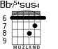 Bb75+sus4 для гитары - вариант 2
