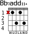 Bb7add11+ для гитары - вариант 2