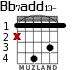 Bb7add13- для гитары - вариант 2