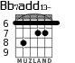 Bb7add13- для гитары - вариант 3