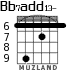 Bb7add13- для гитары - вариант 4